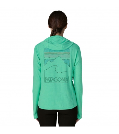 Блуза Patagonia Capilene Cool Sun Hoody - Peak Visions 40+ UPF W's
