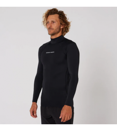 Горнище за сърф O&E Script Rash Long Sleeve Rash Shirt Mens