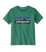 Детска Тениска Patagonia Kid's P-6 Logo T-Shirt